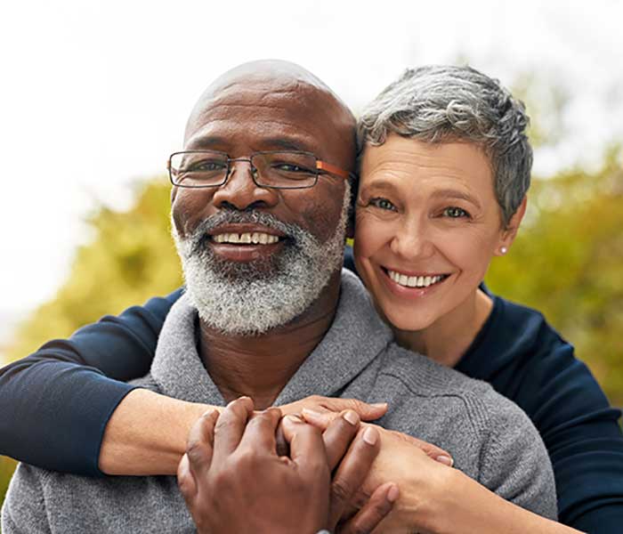 senior couple enjoying some quality time in the park